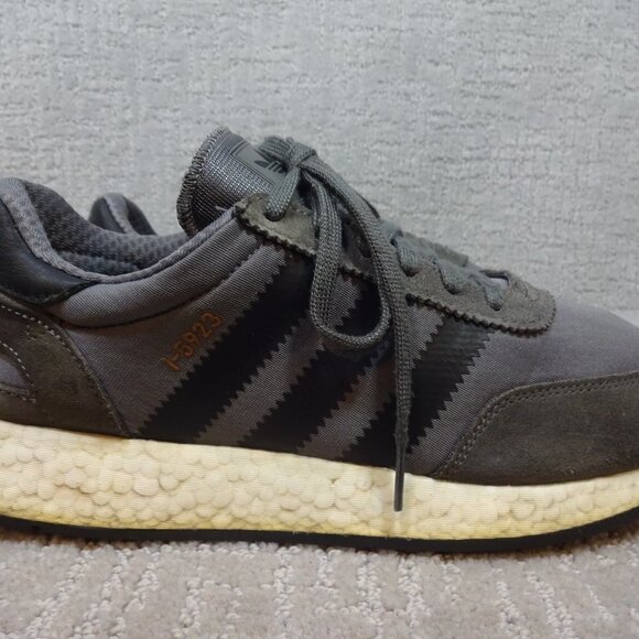 ADIDAS Iniki Men’s Size 11 US Gray Four Core Black Athletic Running Shoes BY9732 - Picture 5 of 11